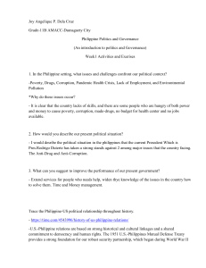 Philippine Politics & Governance Assignment