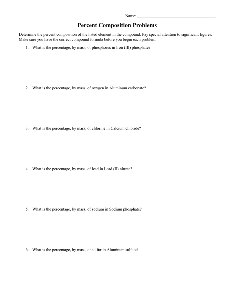 percent-composition-of-elements-in-compounds