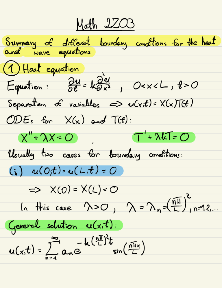 summary-heat-and-wave-equations