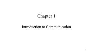 Communication Systems: Intro to Analog & Digital