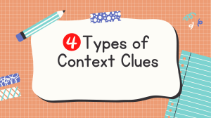 4 Types of Context Clues