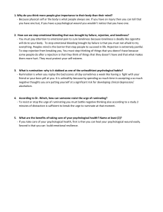 Psychological Health Q&A: Body Image, Rumination, and Resilience