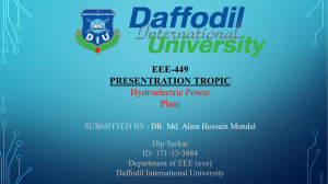 Hydroelectric Power Plant Presentation: Karnafuli Case Study
