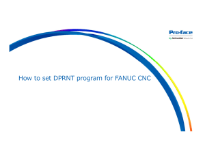 FANUC CNC DPRNT Program Setup Guide