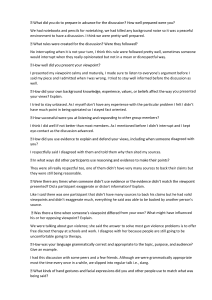 Gun Violence Discussion Report