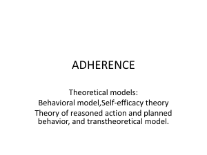 Adherence: Theories, Factors, and Improvement Strategies