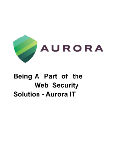 Being A Part of the Web Security Solution - Aurora IT