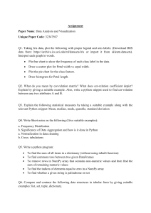 Data Analysis and Visualization Assignment