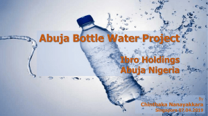 Abuja Water Project