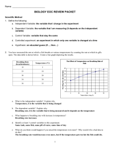 Biology EOC Review Packet: Scientific Method & Cell Biology