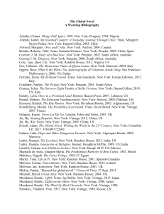 Global Novel Bibliography: Key Titles & Resources