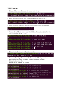 Linux Command Line Exercises