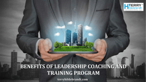 Benefits of Leadership Coaching and Training Program