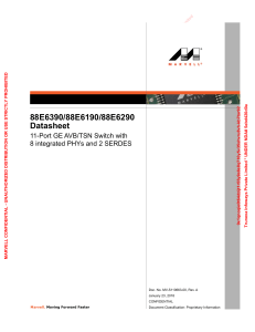 Marvell 88E6390/88E6190/88E6290 Datasheet