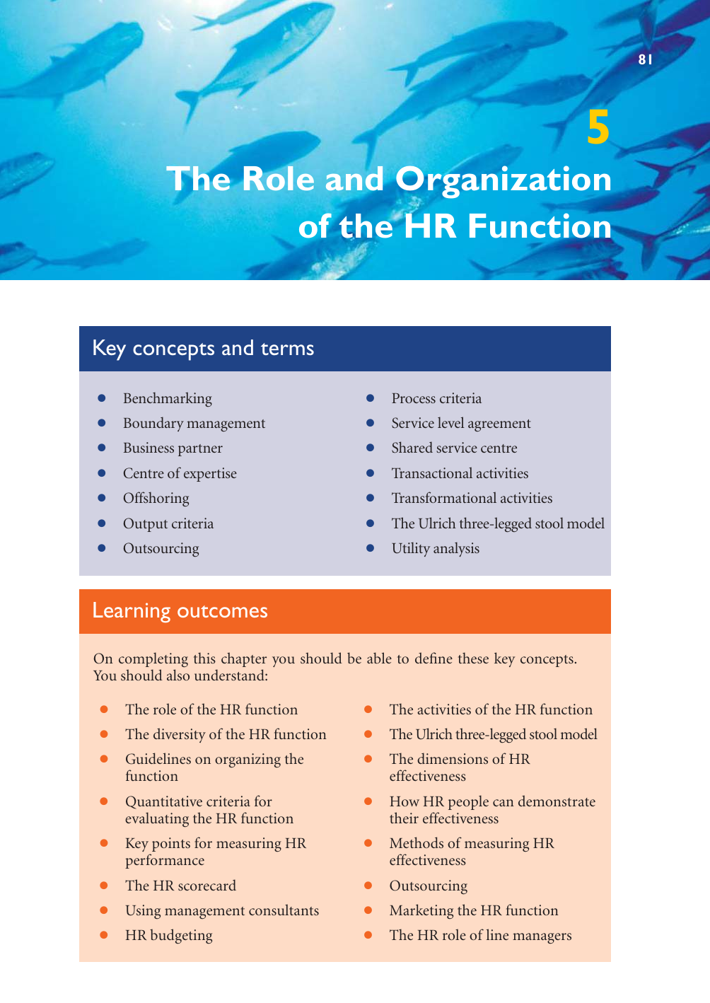 5 - The Role And Organization Of The Hr Function