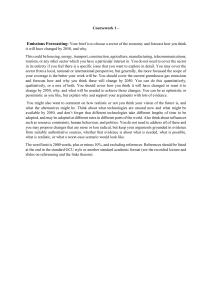 Emissions Forecasting Coursework Assignment
