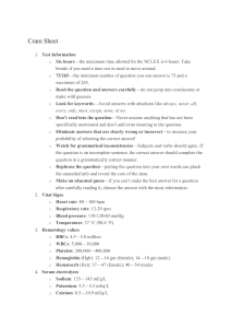 NCLEX Cram Sheet: Vital Signs, Labs, Meds & More
