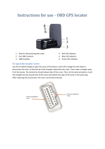 OBD GPS Locator: Instructions for Use