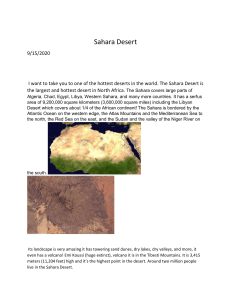 Sahara Desert: Geography, Landscape, and Wildlife