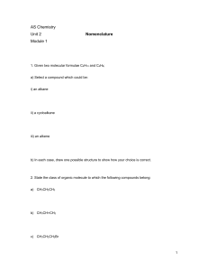 nomenclature isomerism worksheet
