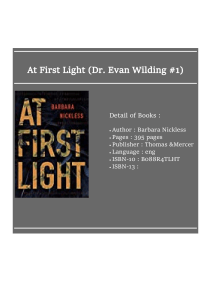 [ᴋɪɴᴅʟᴇ] Download At First Light (Dr. Evan Wilding #1)