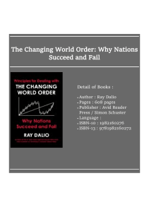 Download [ᵉᴮᵒᵒᵏ] The Changing World Order: Why Nations Succeed and Fail