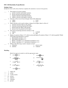 SNC 1D Electricity Exam Review - High School Physics