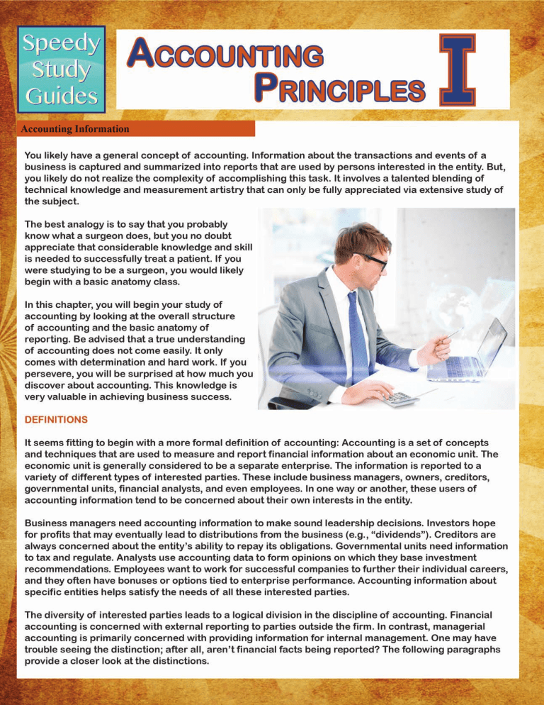 Accounting Principles Introduction