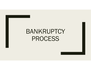 Bankruptcy Process Overview