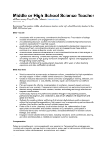 Middle/High School Science Teacher Job at Democracy Prep