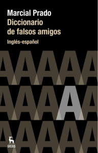 Diccionario de Falsos Amigos Ingles Espanol