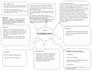 Osteoporosis Nursing Care Plan: Pain & Fall Prevention