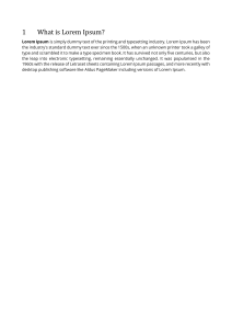 What is Lorem Ipsum? History and Usage
