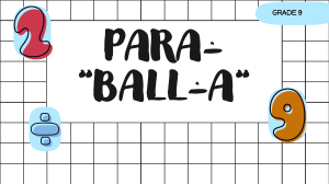 Football & Parabolas: Grade 9 Worksheet