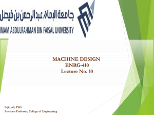 Machine Design: Helical Spring Design