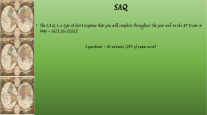 AP World History SAQ: Tips & Examples