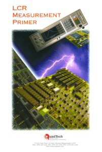 LCR Measurement Primer: Impedance, Capacitance, Inductance