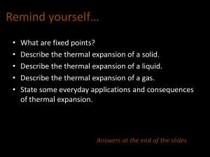 Thermal Expansion & Thermometers: Physics Presentation