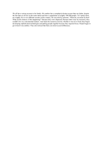 Accents in Small Populations: A Sociolinguistic Study
