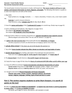 Social Studies Semester 1 Review Guide