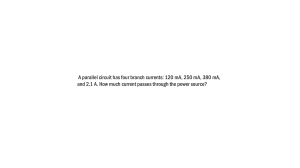 Parallel Circuit Current Calculation
