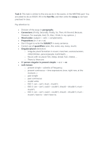 Essay Writing Exam Prep: Grammar & Structure