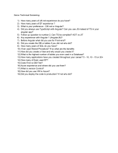 Xerox Technical Screening Questions: C#, .NET, Angular, SQL, Azure