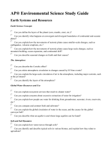 AP Environmental Science Study Guide: Earth Systems & Resources