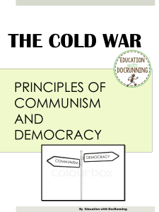 Cold War: Communism vs. Democracy Activity