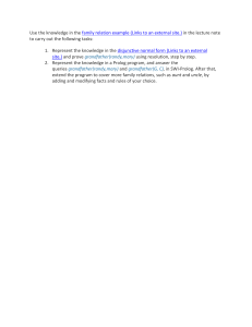 AI Knowledge Representation: DNF, Resolution, Prolog