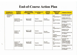 End-of-Course Action Plan