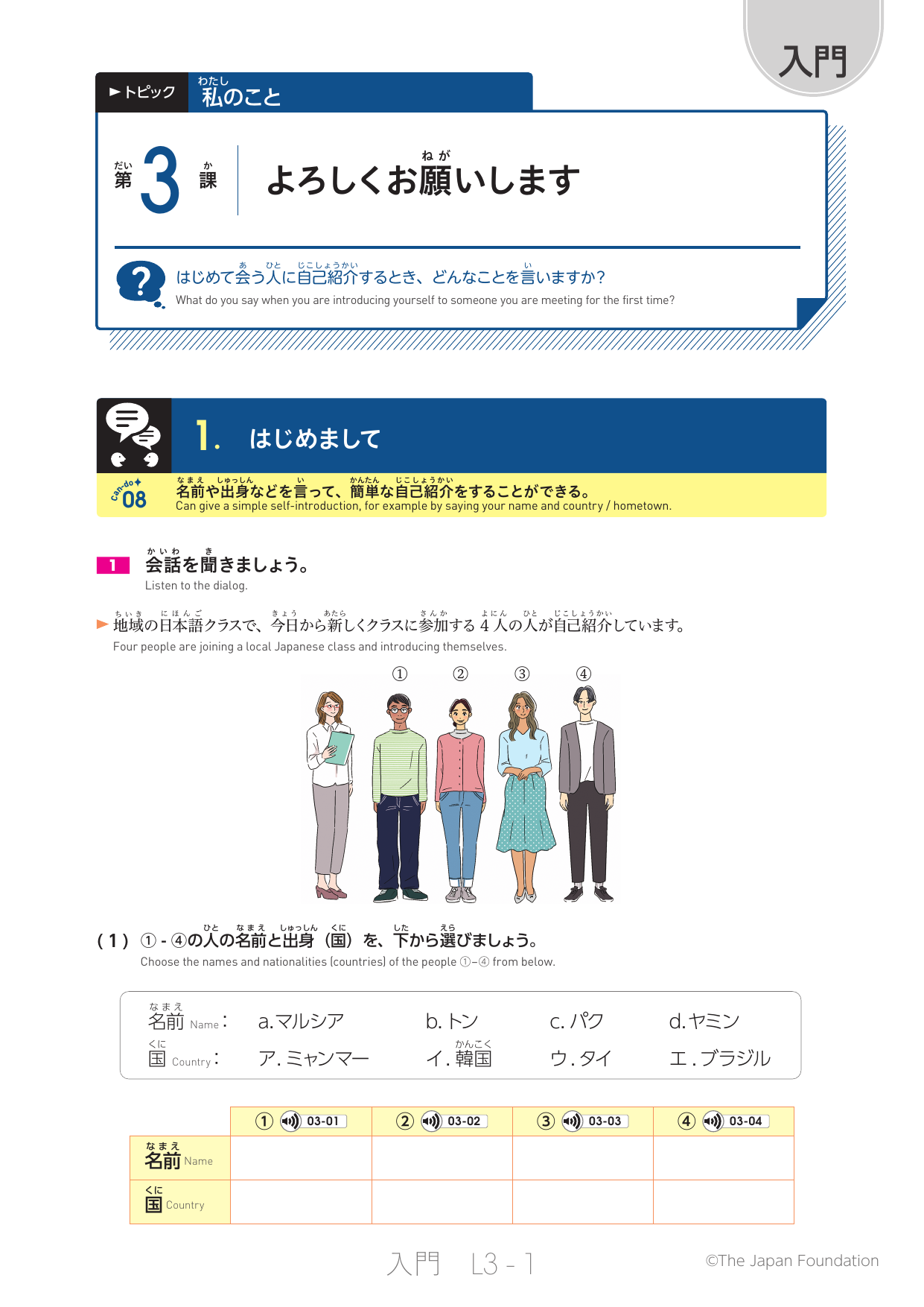 Module 3 よろしくお願ね がいします Module 3 よろしくお願ね がいします