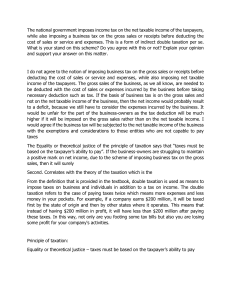 Taxation System Fairness: Gross vs Net Income Tax