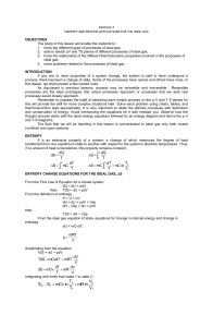 Entropy & Ideal Gas Processes: Thermodynamics Module
